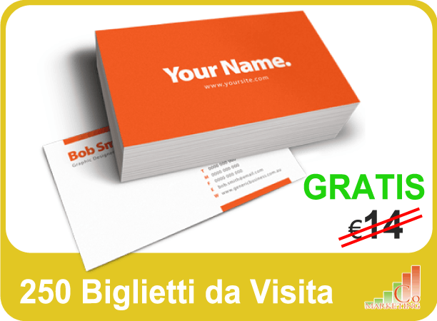 250 Biglietti da Visita Gratis